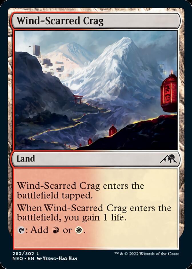 Wind-Scarred Crag [Kamigawa: Neon Dynasty] | Play N Trade Winnipeg