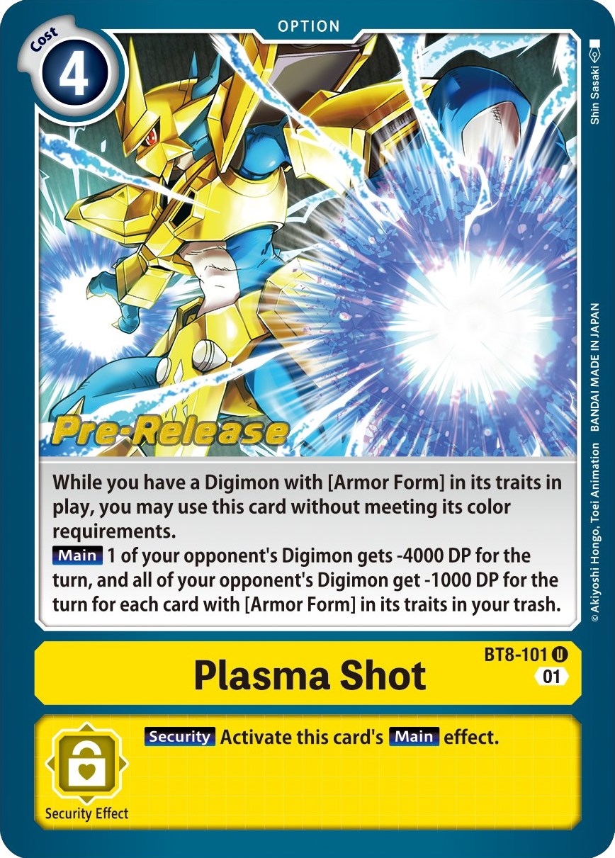 Plasma Shot [BT8-101] [New Awakening Pre-Release Cards] | Play N Trade Winnipeg