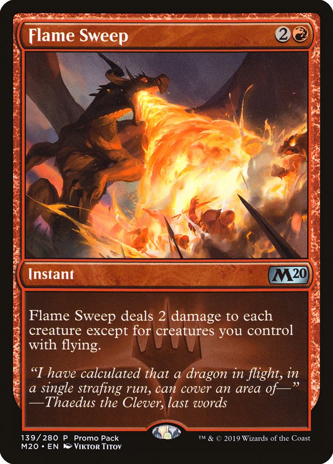 Flame Sweep (Promo Pack) [Core Set 2020 Promos] | Play N Trade Winnipeg