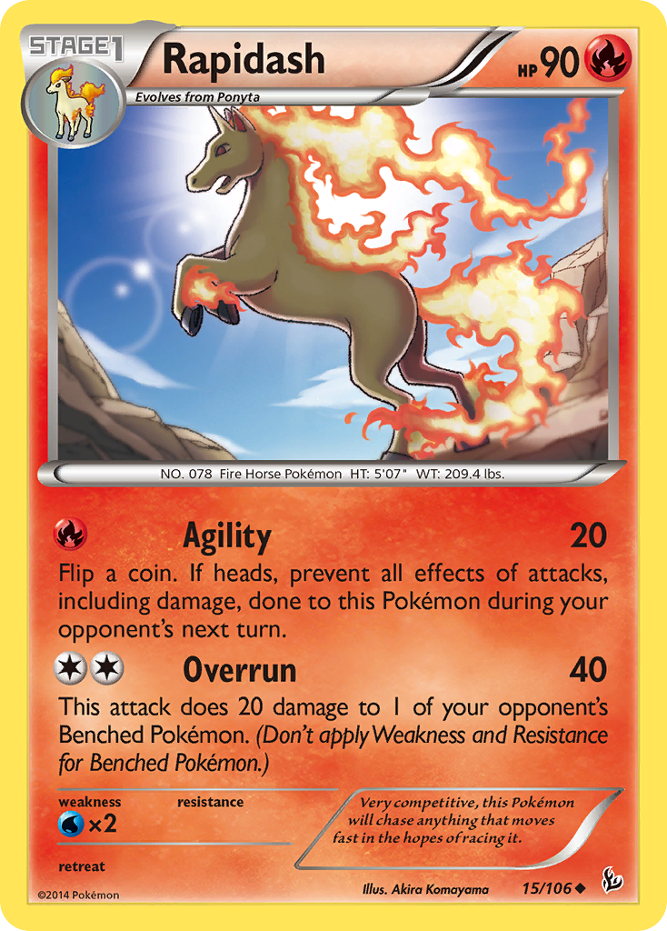 Rapidash (15/106) [XY: Flashfire] | Play N Trade Winnipeg