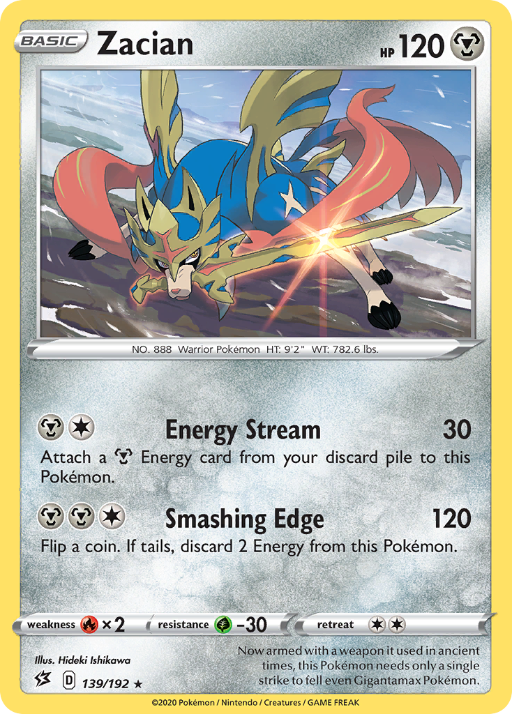 Zacian (139/192) [Sword & Shield: Rebel Clash] | Play N Trade Winnipeg