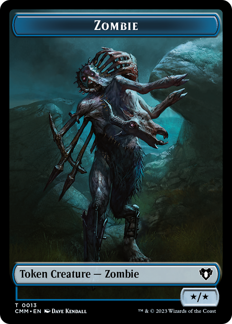 Zombie Token (13) [Commander Masters Tokens] | Play N Trade Winnipeg