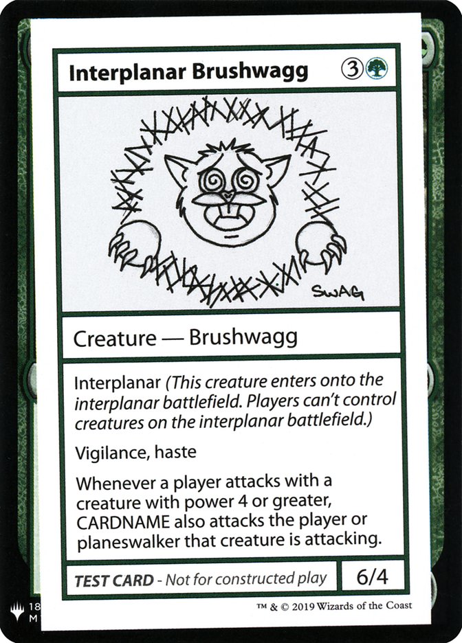 Interplanar Brushwagg [Mystery Booster Playtest Cards] | Play N Trade Winnipeg