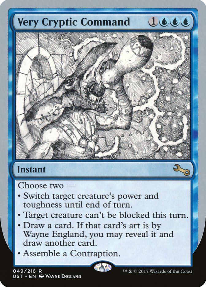 Very Cryptic Command (Black and White Art) [Unstable] | Play N Trade Winnipeg