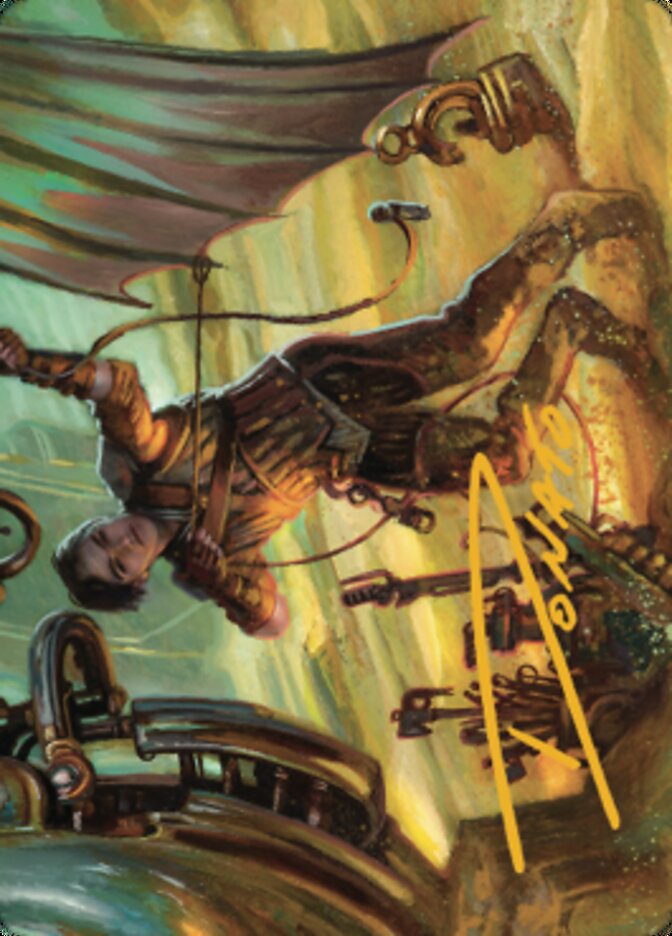 Mishra, Excavation Prodigy Art Card (Gold-Stamped Signature) [The Brothers' War Art Series] | Play N Trade Winnipeg