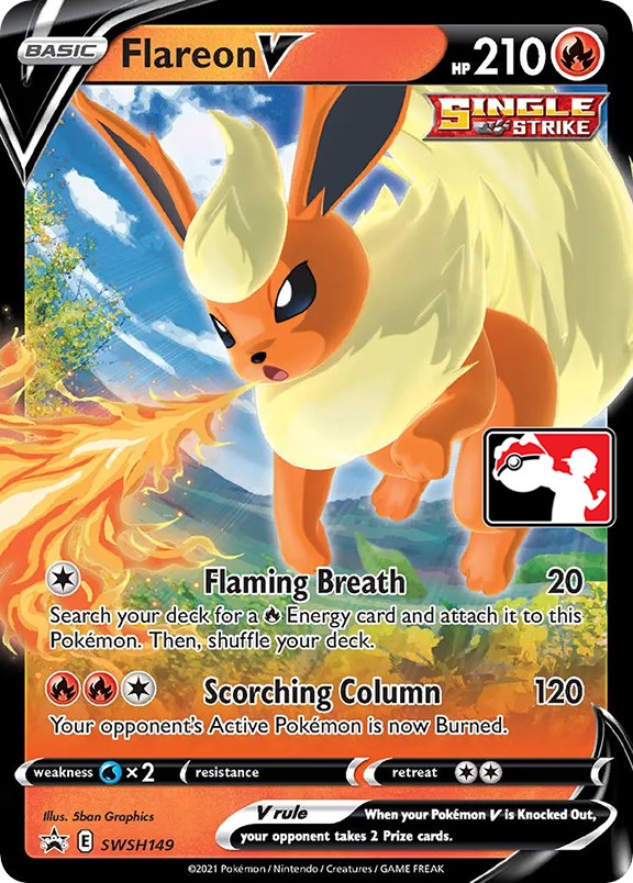 Flareon V (SWSH149) [Prize Pack Series One] | Play N Trade Winnipeg