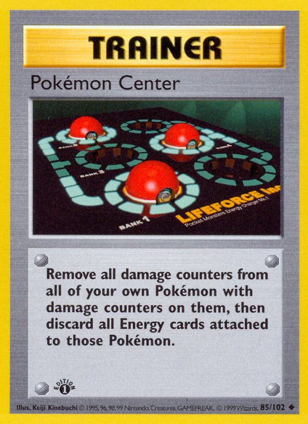 Pokemon Center (85/102) (Shadowless) [Base Set 1st Edition] | Play N Trade Winnipeg