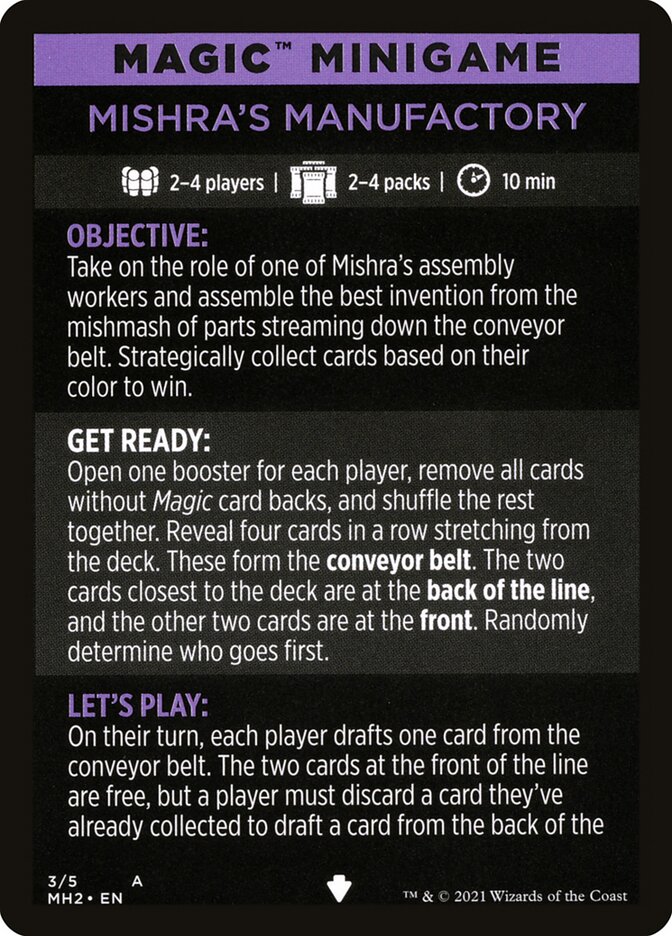 Mishra's Manufactory (Magic Minigame) [Modern Horizons 2 Minigame] | Play N Trade Winnipeg