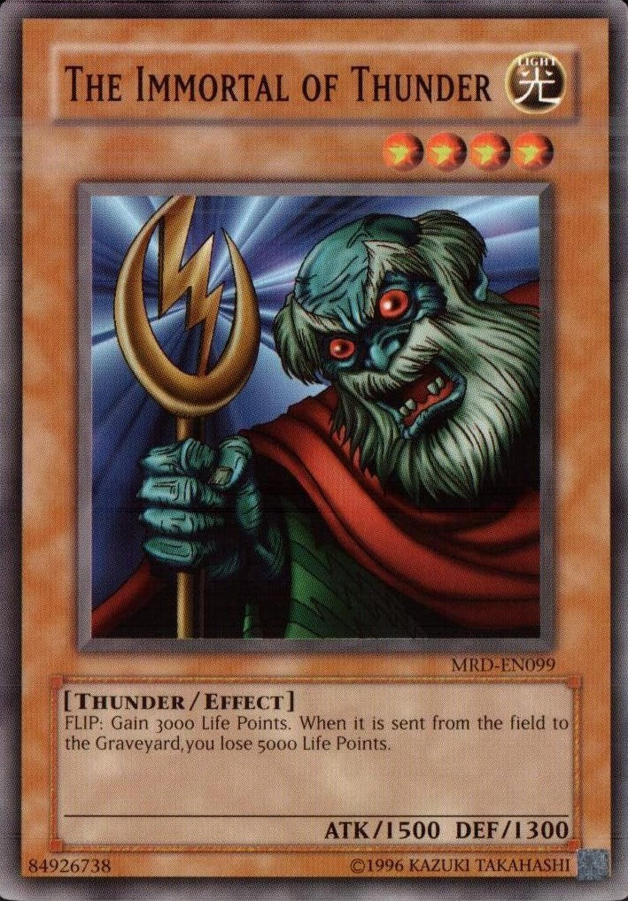 The Immortal of Thunder [MRD-EN099] Common | Play N Trade Winnipeg