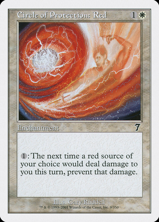 Circle of Protection: Red [Seventh Edition] | Play N Trade Winnipeg