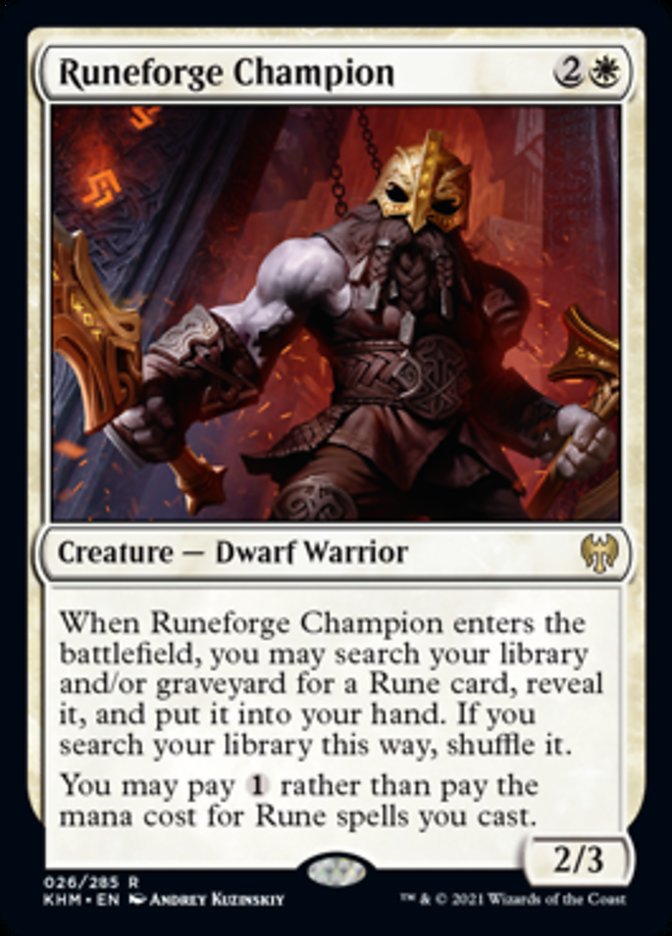Runeforge Champion [Kaldheim] | Play N Trade Winnipeg