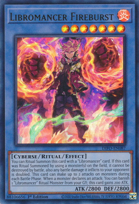 Libromancer Fireburst [DIFO-EN087] Ultra Rare | Play N Trade Winnipeg