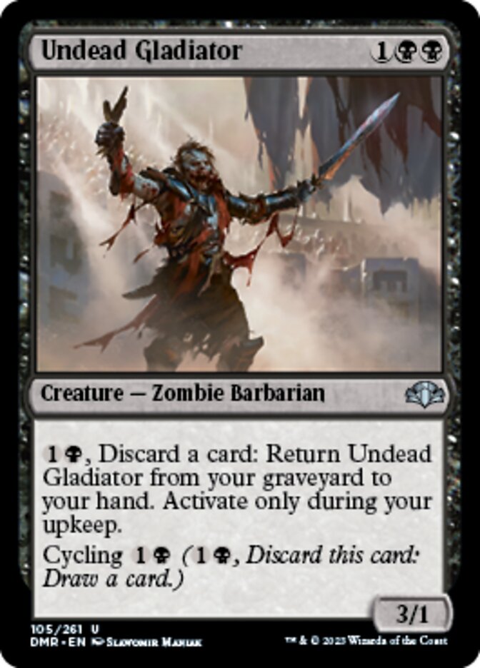 Undead Gladiator [Dominaria Remastered] | Play N Trade Winnipeg