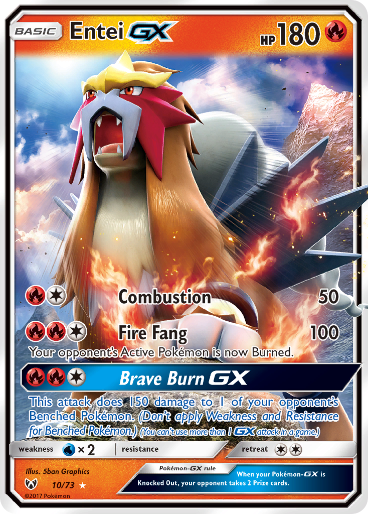 Entei GX (10/73) [Sun & Moon: Shining Legends] | Play N Trade Winnipeg