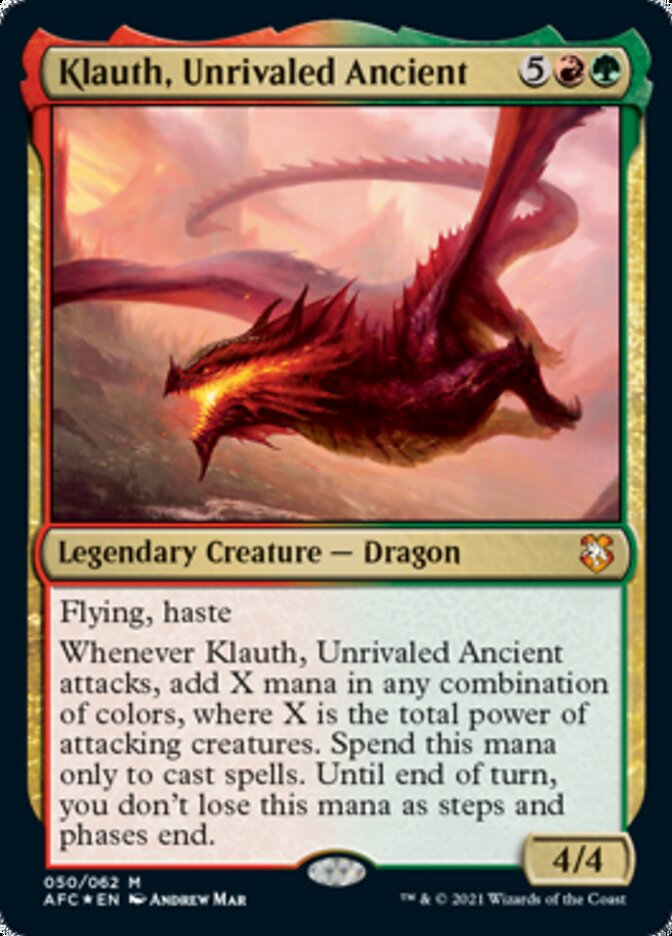 Klauth, Unrivaled Ancient [Dungeons & Dragons: Adventures in the Forgotten Realms Commander] | Play N Trade Winnipeg