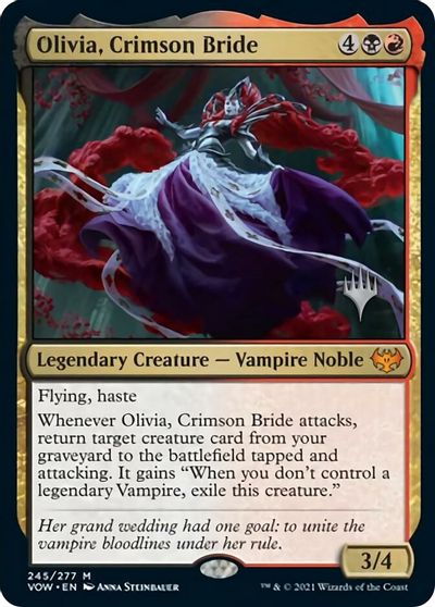 Olivia, Crimson Bride (Promo Pack) [Innistrad: Crimson Vow Promo Pack] | Play N Trade Winnipeg