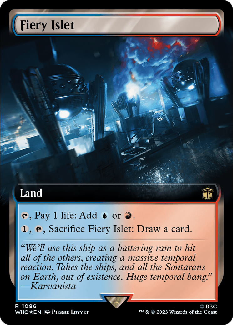 Fiery Islet (Extended Art) (Surge Foil) [Doctor Who] | Play N Trade Winnipeg