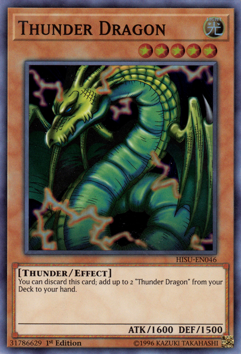 Thunder Dragon [HISU-EN046] Super Rare | Play N Trade Winnipeg