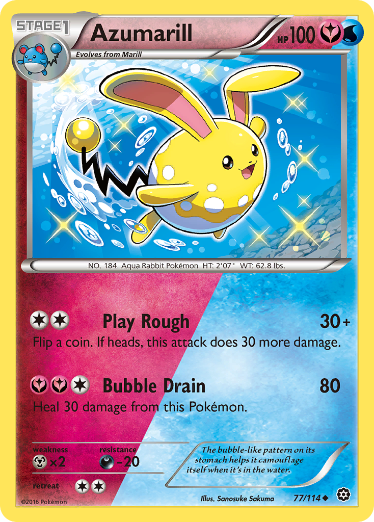 Azumarill (77/114) [XY: Steam Siege] | Play N Trade Winnipeg