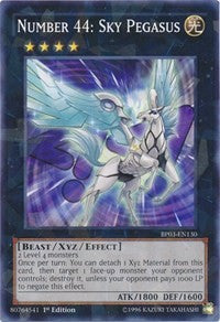 Number 44: Sky Pegasus (Shatterfoil) [BP03-EN130] Rare | Play N Trade Winnipeg