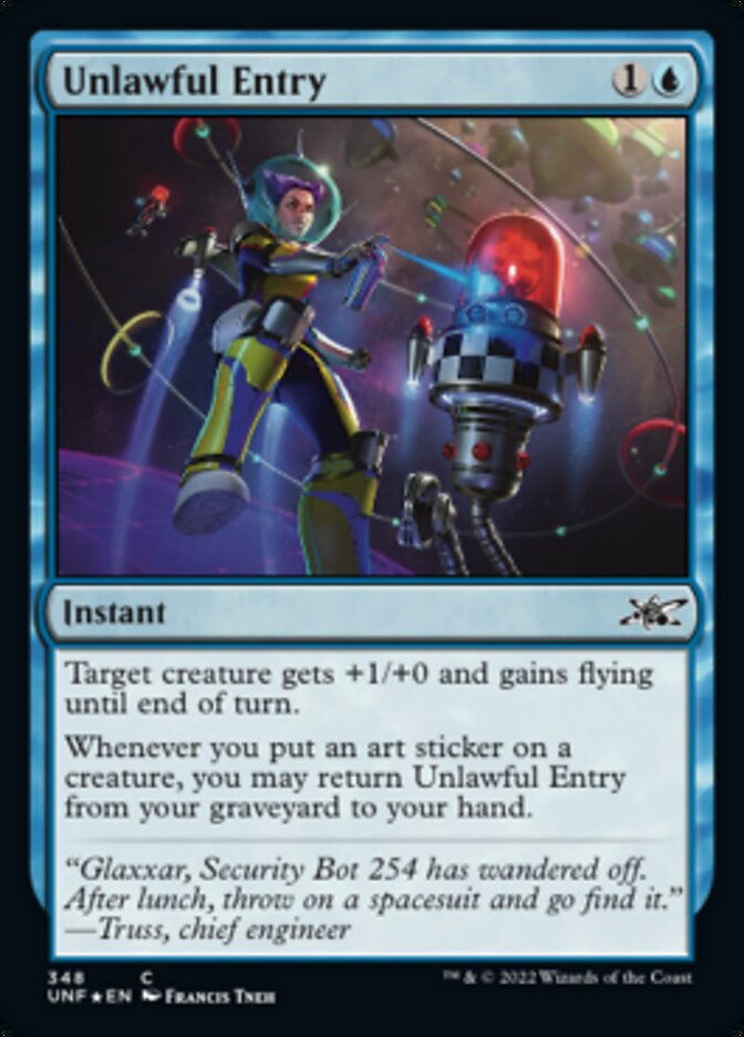 Unlawful Entry (Galaxy Foil) [Unfinity] | Play N Trade Winnipeg