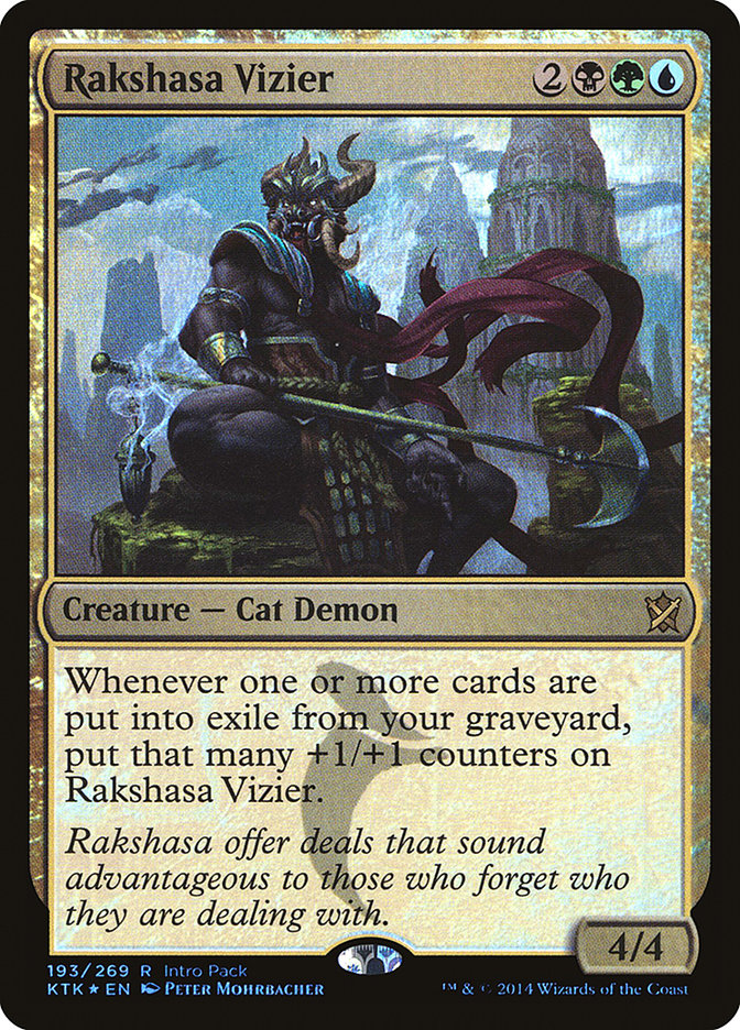 Rakshasa Vizier (Intro Pack) [Khans of Tarkir Promos] | Play N Trade Winnipeg