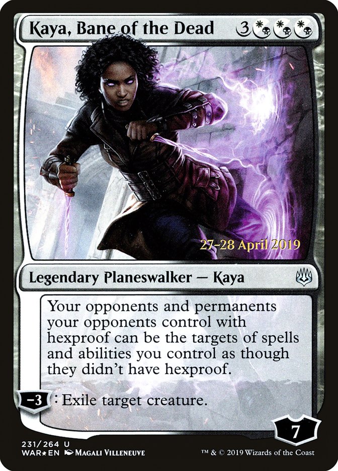 Kaya, Bane of the Dead  [War of the Spark Prerelease Promos] | Play N Trade Winnipeg