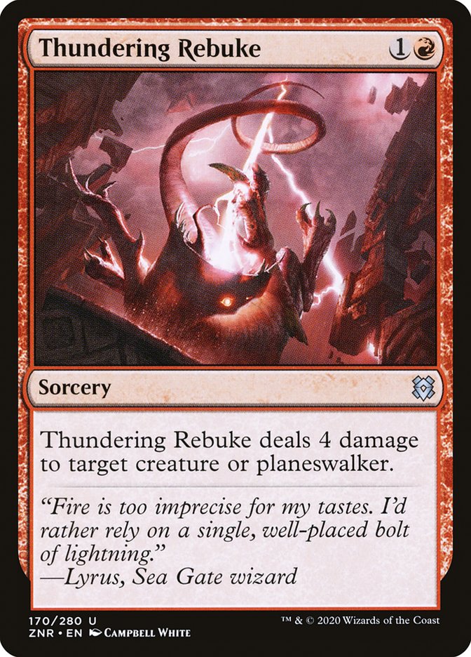 Thundering Rebuke [Zendikar Rising] | Play N Trade Winnipeg