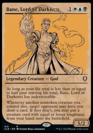 Bane, Lord of Darkness (Showcase) [Commander Legends: Battle for Baldur's Gate] | Play N Trade Winnipeg