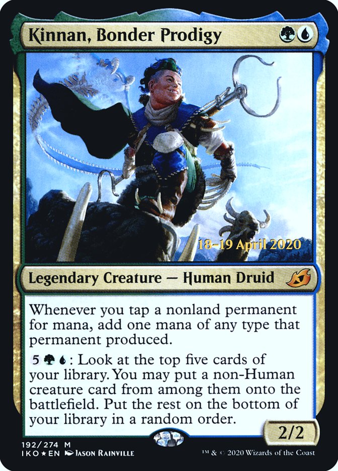 Kinnan, Bonder Prodigy  [Ikoria: Lair of Behemoths Prerelease Promos] | Play N Trade Winnipeg