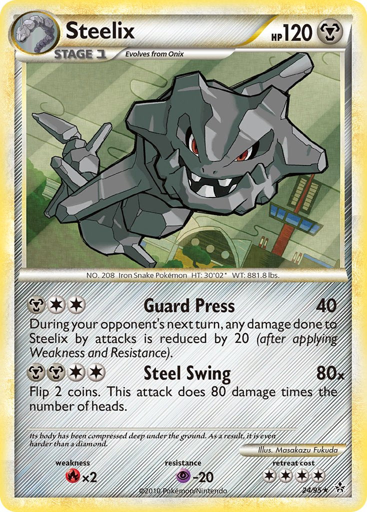 Steelix (24/95) (Theme Deck Exclusive) [HeartGold & SoulSilver: Unleashed] | Play N Trade Winnipeg