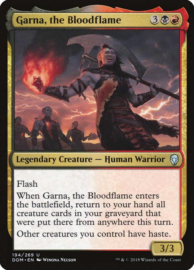 Garna, the Bloodflame [Dominaria] | Play N Trade Winnipeg