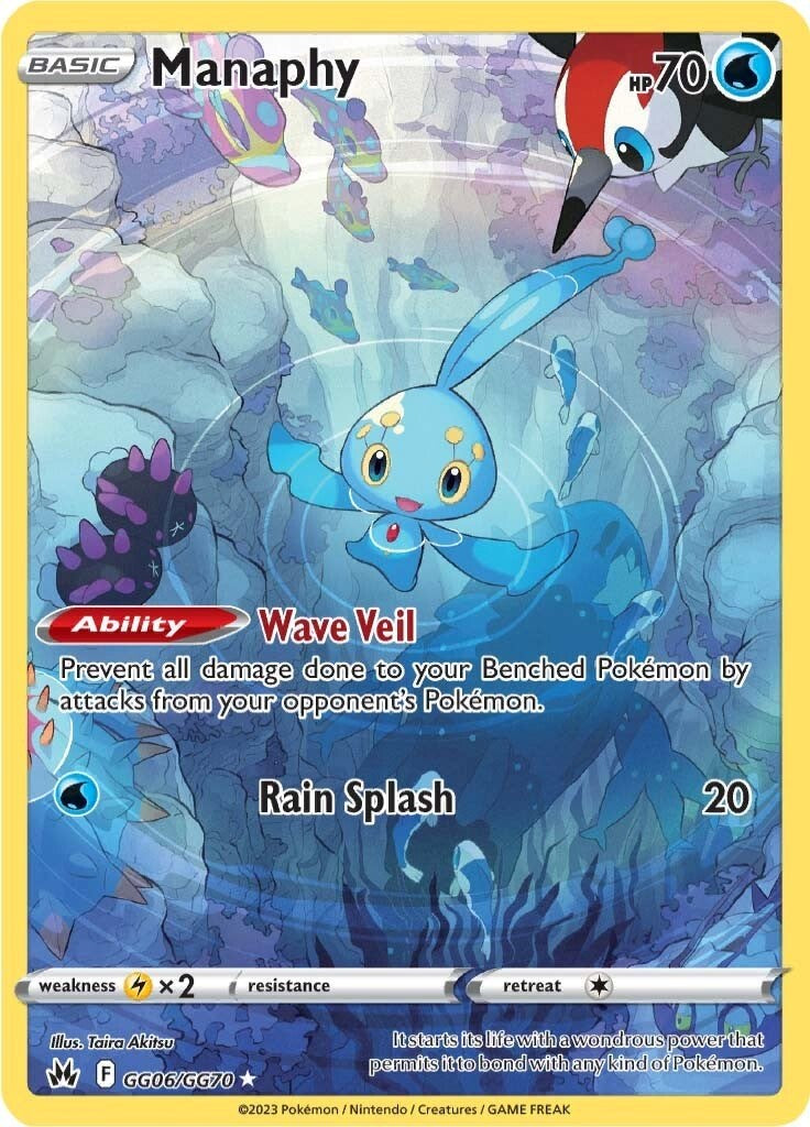 Manaphy (GG06/GG70) [Sword & Shield: Crown Zenith] | Play N Trade Winnipeg