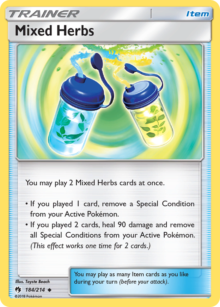 Mixed Herbs (184/214) [Sun & Moon: Lost Thunder] | Play N Trade Winnipeg