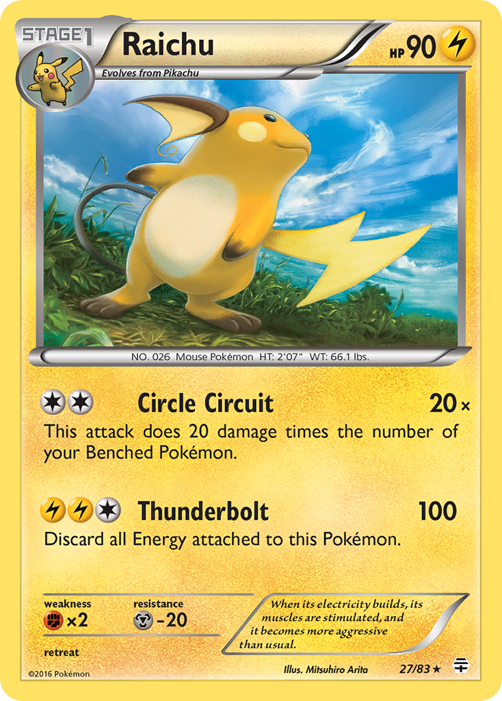 Raichu (27/83) [XY: Generations] | Play N Trade Winnipeg