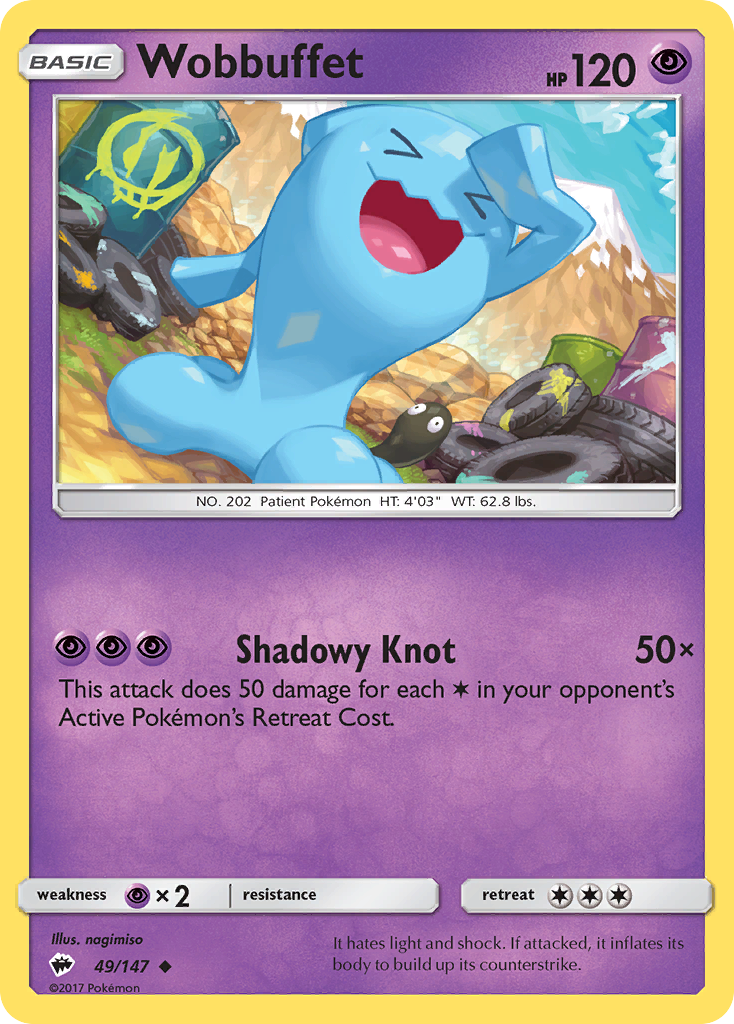 Wobbuffet (49/147) [Sun & Moon: Burning Shadows] | Play N Trade Winnipeg