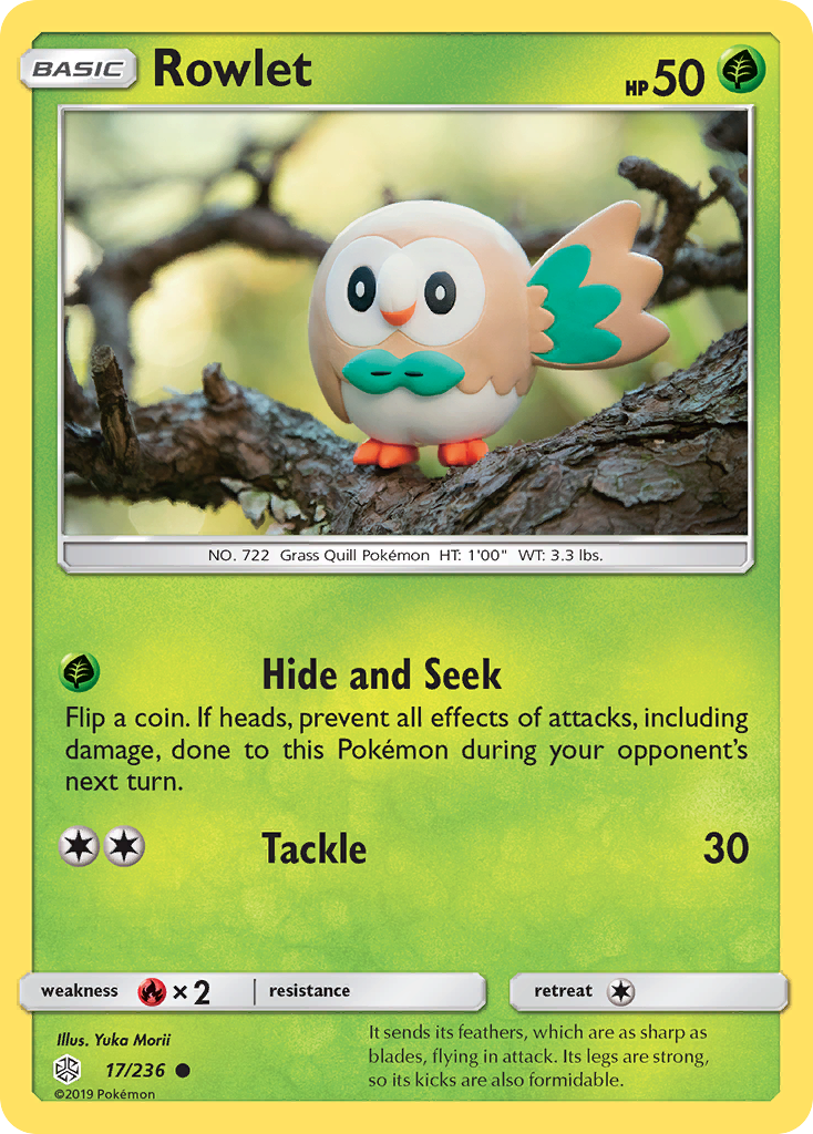 Rowlet (17/236) [Sun & Moon: Cosmic Eclipse] | Play N Trade Winnipeg