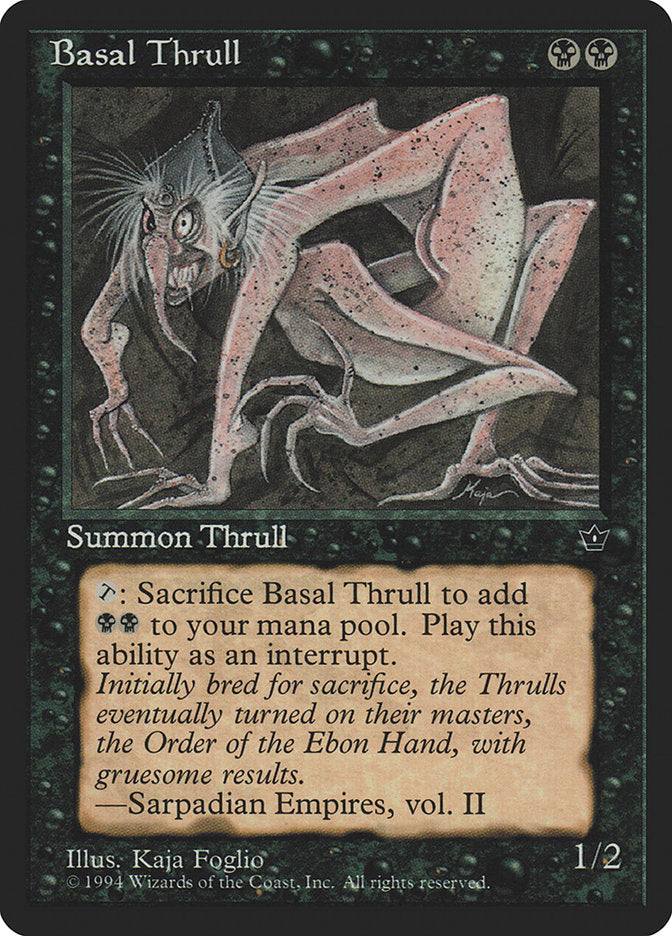 Basal Thrull (Kaja Foglio) [Fallen Empires] | Play N Trade Winnipeg