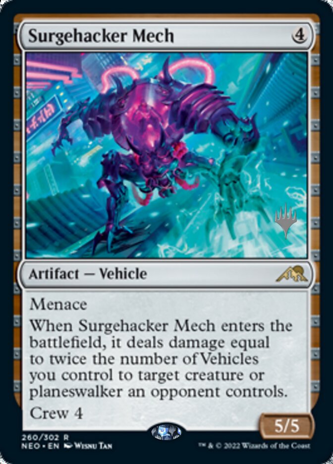 Surgehacker Mech (Promo Pack) [Kamigawa: Neon Dynasty Promos] | Play N Trade Winnipeg