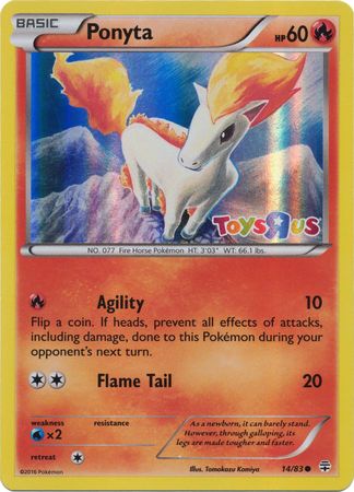 Ponyta (14/83) (Toys R Us Promo) [XY: Generations] | Play N Trade Winnipeg