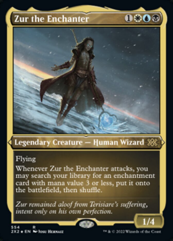 Zur the Enchanter (Foil Etched) [Double Masters 2022] | Play N Trade Winnipeg