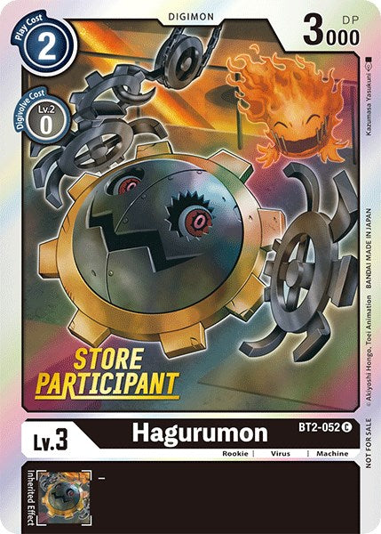 Hagurumon [BT2-052] (Store Participant) [Release Special Booster Promos] | Play N Trade Winnipeg