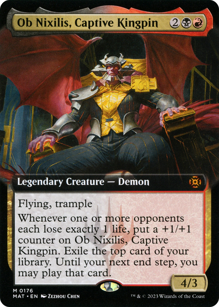 Ob Nixilis, Captive Kingpin (Extended Art) [March of the Machine: The Aftermath] | Play N Trade Winnipeg