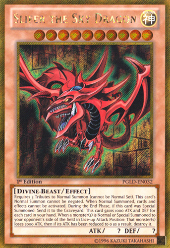 Slifer the Sky Dragon [PGLD-EN032] Gold Secret Rare | Play N Trade Winnipeg