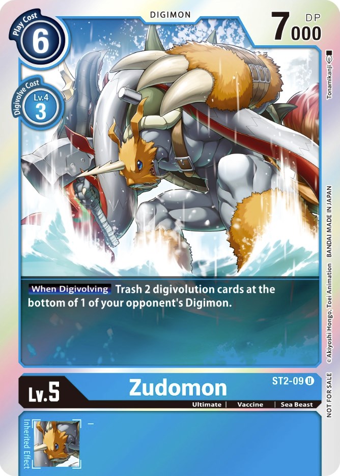 Zudomon [ST2-09] (Official Tournament Pack Vol. 6) [Starter Deck: Cocytus Blue Promos] | Play N Trade Winnipeg