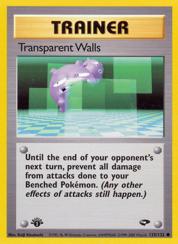 Transparent Walls (125/132) [Gym Challenge 1st Edition] | Play N Trade Winnipeg