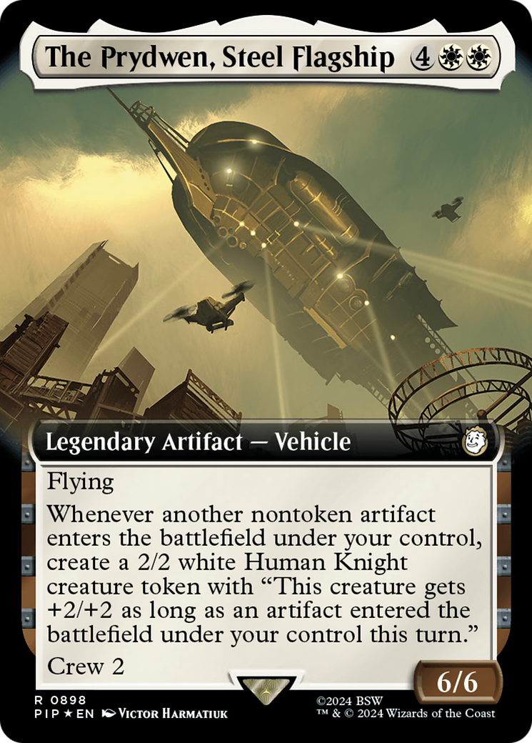 The Prydwen, Steel Flagship (Extended Art) (Surge Foil) [Fallout] | Play N Trade Winnipeg