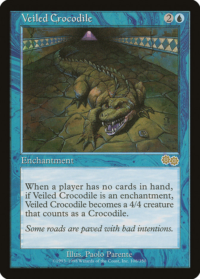 Veiled Crocodile [Urza's Saga] | Play N Trade Winnipeg