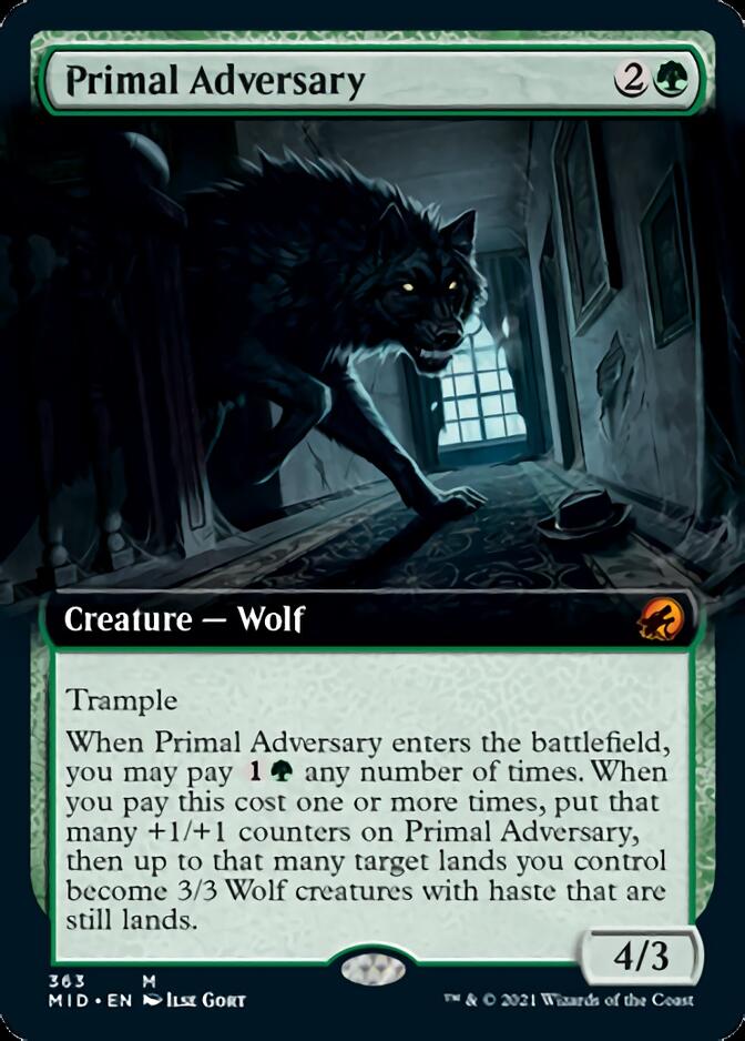 Primal Adversary (Extended) [Innistrad: Midnight Hunt] | Play N Trade Winnipeg