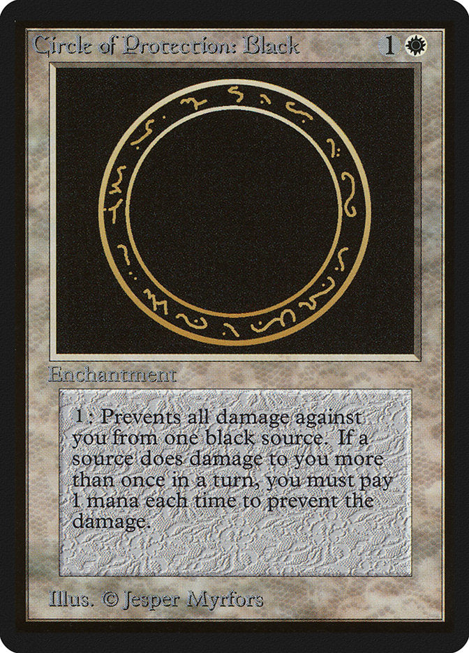 Circle of Protection: Black [Limited Edition Beta] | Play N Trade Winnipeg